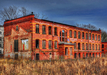 Teilgebäude des ehemaligen IFA Vertrieb Chemnitz Rösslerstrasse 2014, abgerissen 2015